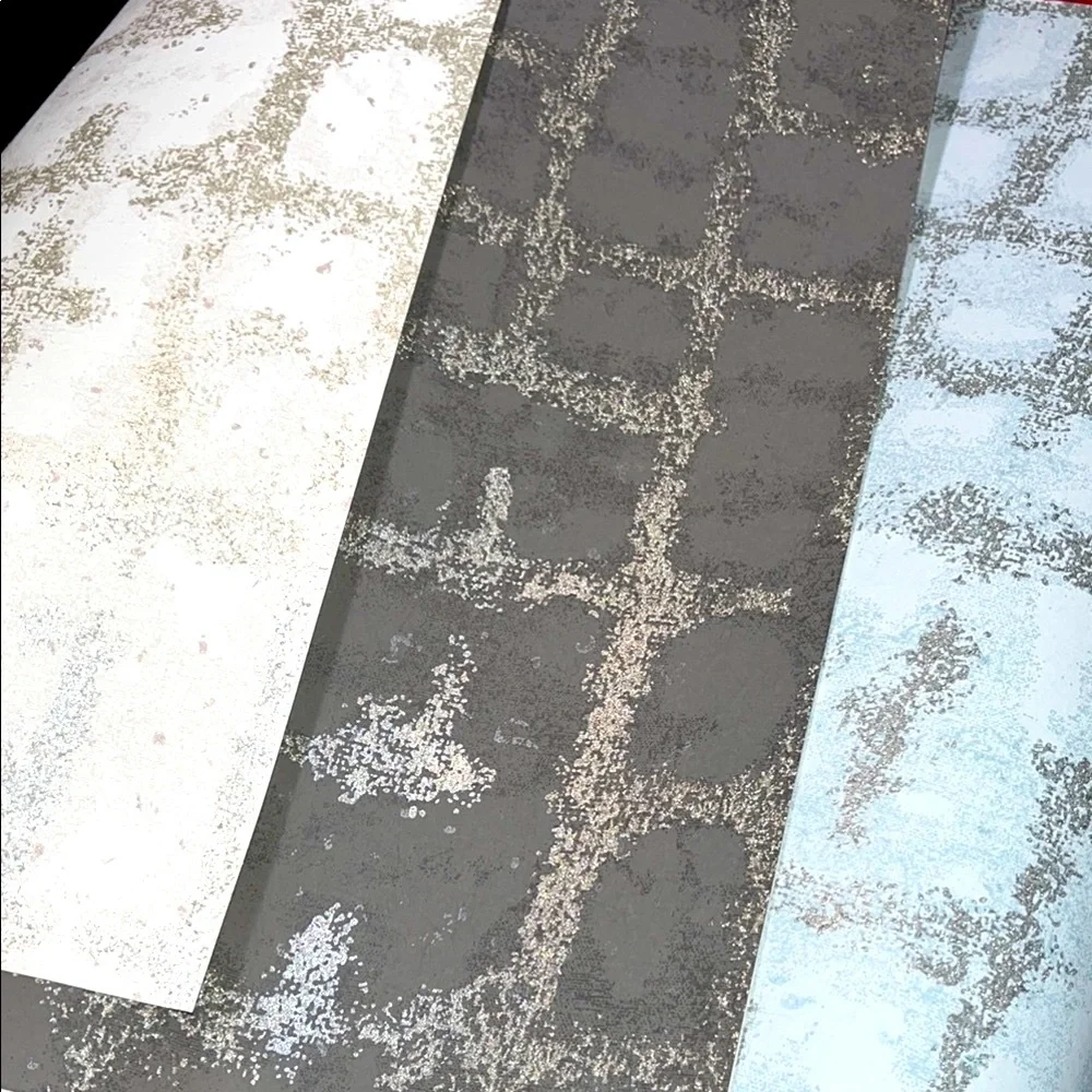 4 Large Designer sparkling Modern Abstract Street Prints Wallpaper sample sheets